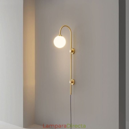 Aplique de pared moderno de oro cepillado Aplique de pared moderno de oro cepillado