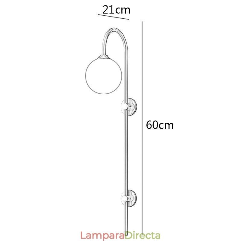 Aplique de pared moderno de oro cepillado