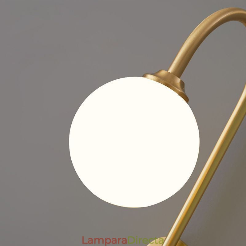 Aplique de pared moderno de oro cepillado