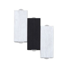 Apliques de pared modernos de aluminio con iluminación hacia arriba y hacia abajo
