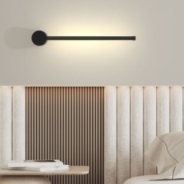 Lámpara de pared larga moderna, lámpara de decoración para mesita de noche