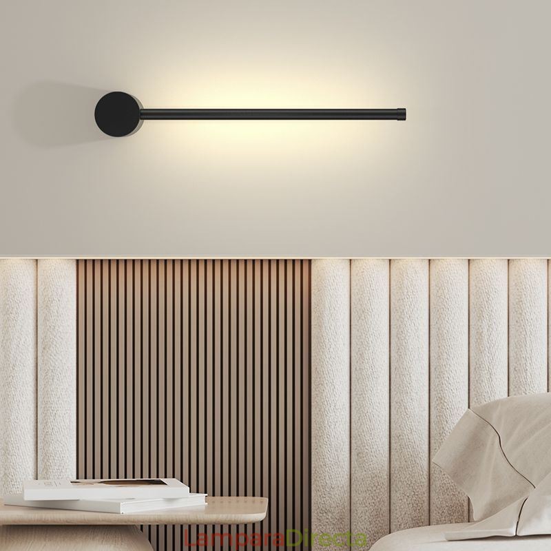 Lámpara de pared larga moderna, lámpara de decoración para mesita de noche