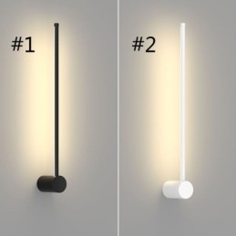 Lámpara de pared larga moderna, lámpara de decoración para mesita de noche