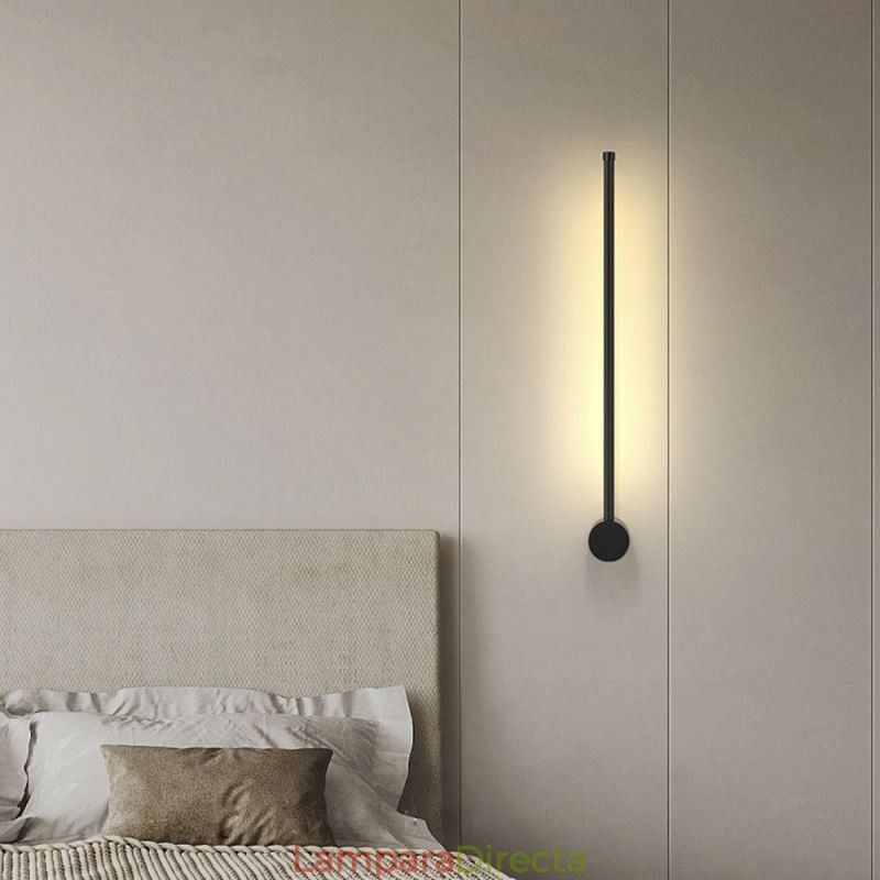 Lámpara de pared larga moderna, lámpara de decoración para mesita de noche