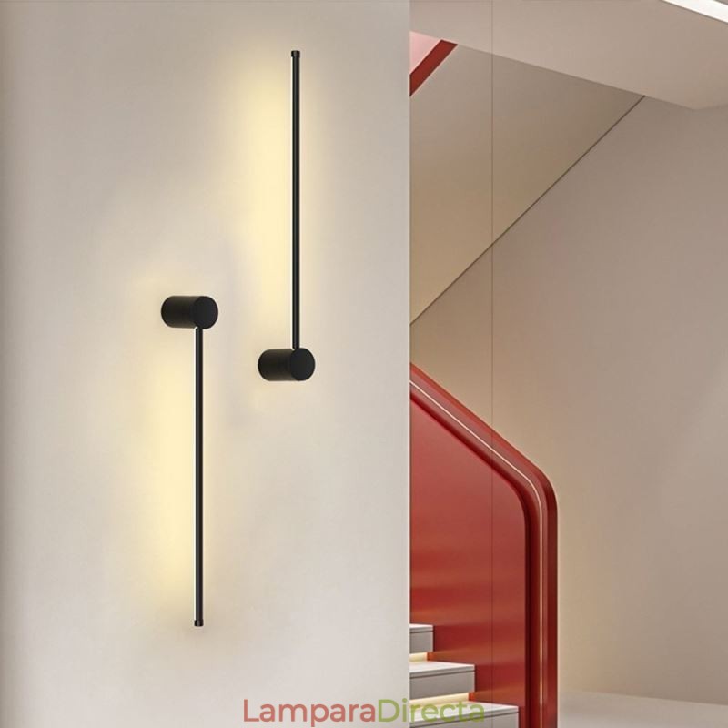 Lámpara de pared larga moderna, lámpara de decoración para mesita de noche