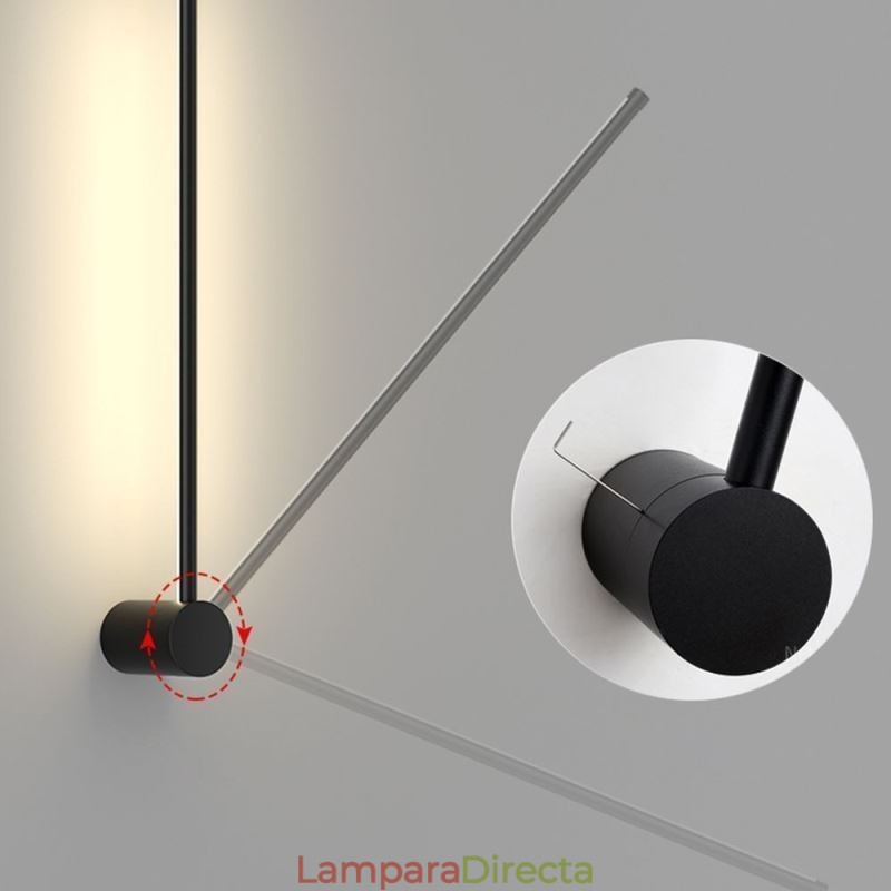 Lámpara de pared larga moderna, lámpara de decoración para mesita de noche