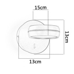 Lámpara de pared giratoria moderna minimalista