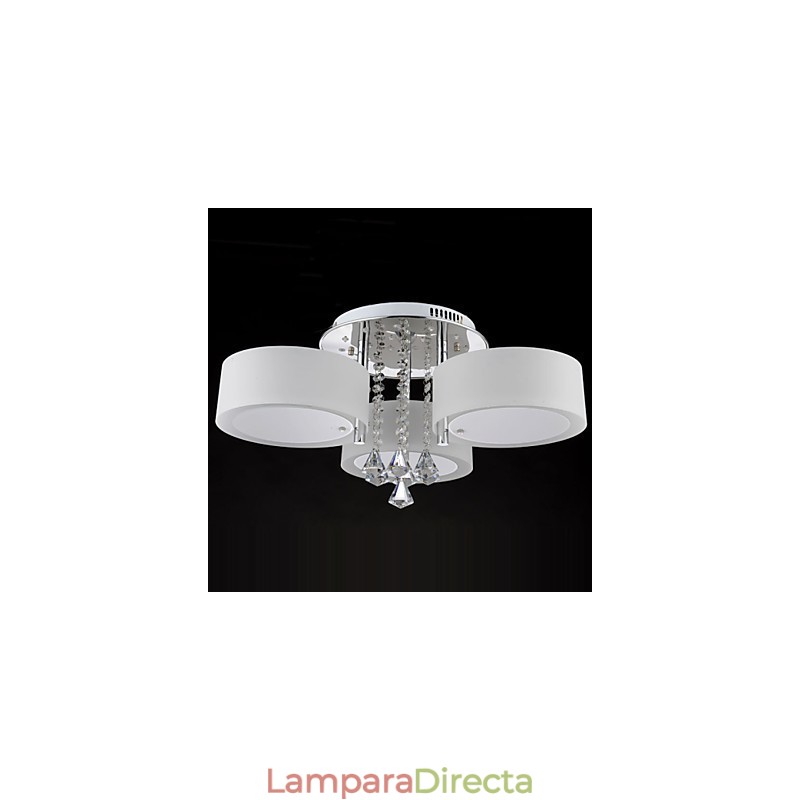 Lámpara de techo empotrada con mando a distancia de cristal moderna y contemporánea