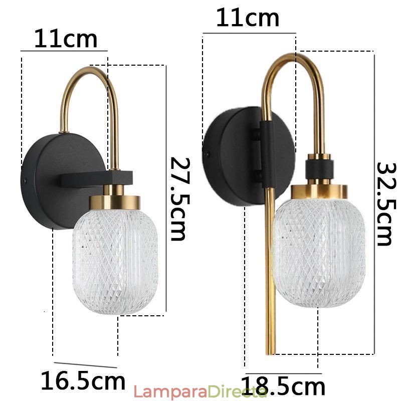 Lámpara de pared acrílica minimalista moderna