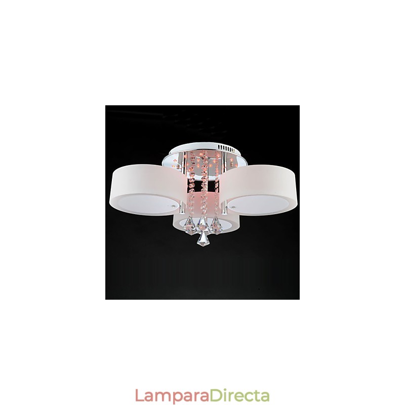 Lámpara de techo empotrada con mando a distancia de cristal moderna y contemporánea