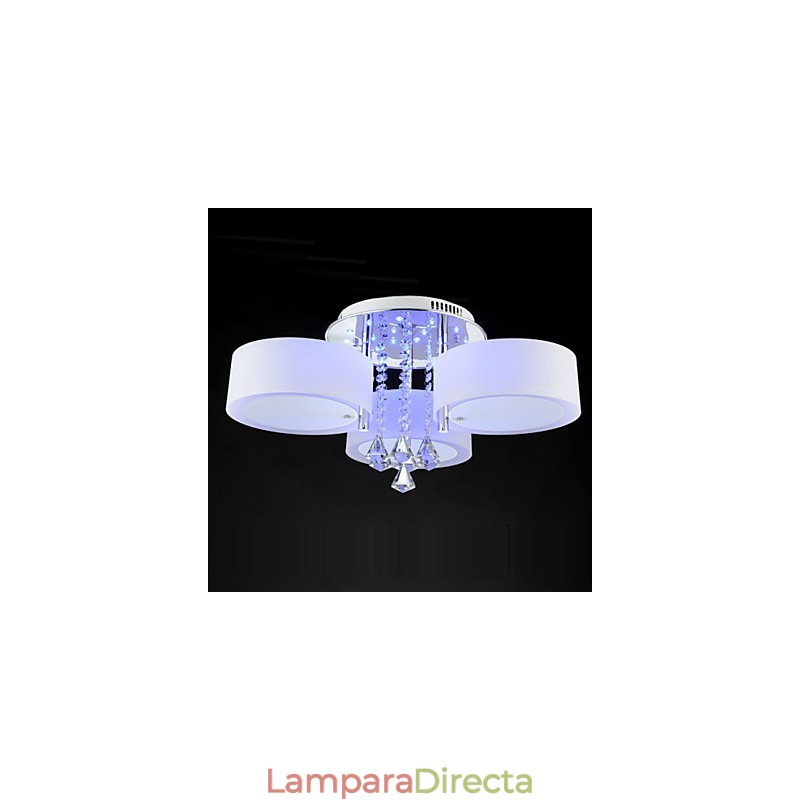 Lámpara de techo empotrada con mando a distancia de cristal moderna y contemporánea
