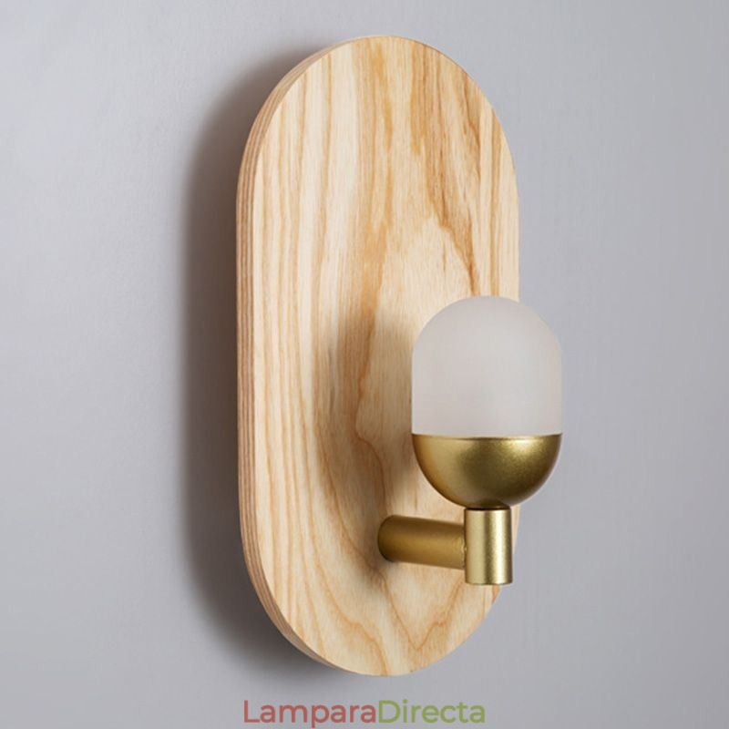 Lámpara de pared decorativa de madera, luces de pasillo de entrada, luz de pared de noche nórdica