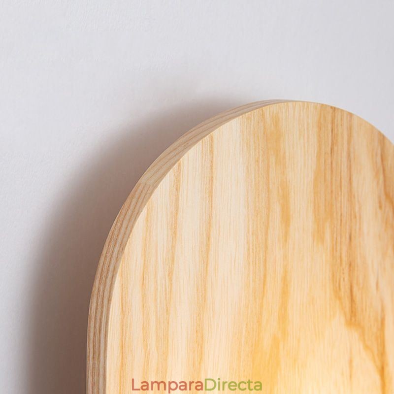 Lámpara de pared decorativa de madera, luces de pasillo de entrada, luz de pared de noche nórdica