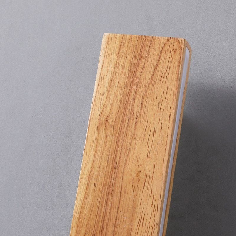 Aplique de pared moderno de madera para entrada, pasillo, luz de noche nórdica