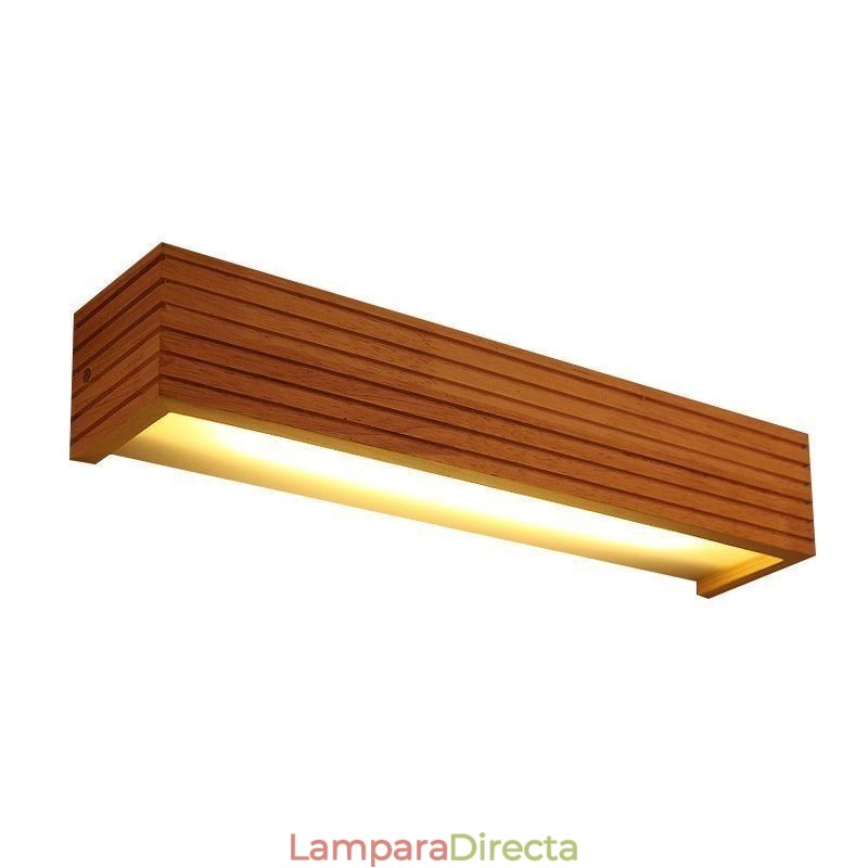 Lámparas de pared de madera de estilo japonés, lámpara de baño, aplique de pared para el hogar