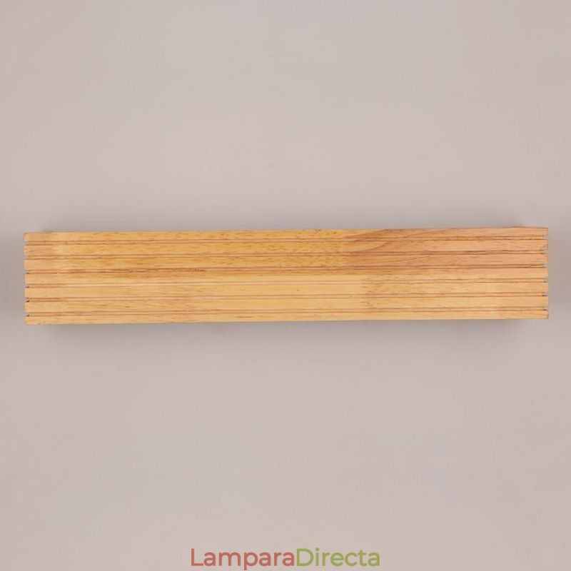 Lámparas de pared de madera de estilo japonés, lámpara de baño, aplique de pared para el hogar