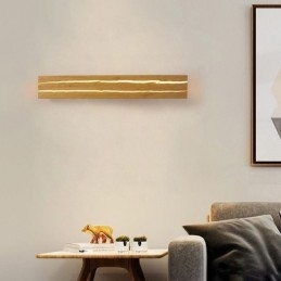 Lámpara de pared de madera moderna, luces de pasillo de entrada, luz de pared de noche nórdica