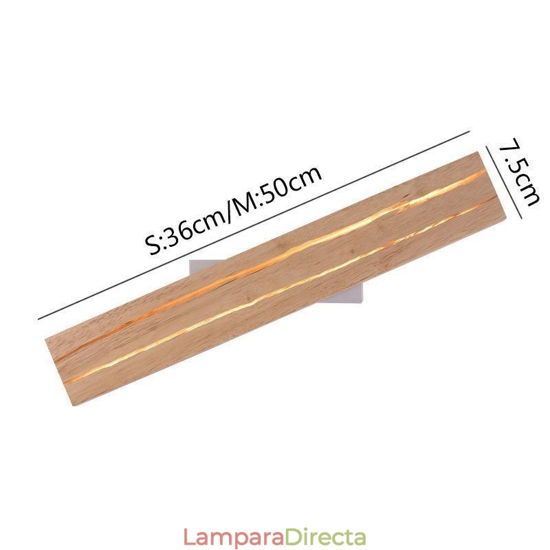 Lámpara de pared de madera moderna, luces de pasillo de entrada, luz de pared de noche nórdica