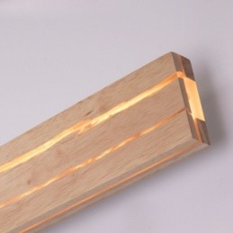 Lámpara de pared de madera moderna, luces de pasillo de entrada, luz de pared de noche nórdica