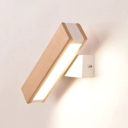 Lámpara de pared de madera maciza europea, iluminación de pared para cabecera, lámparas modernas y sencillas.