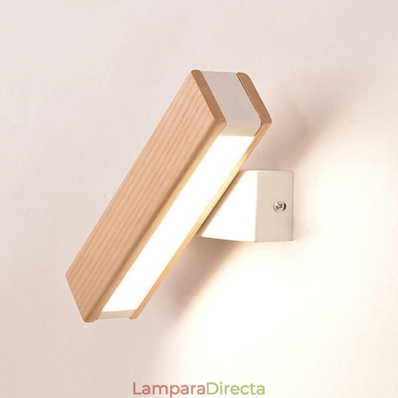 Lámpara de pared de madera maciza europea, iluminación de pared para cabecera, lámparas modernas y sencillas.