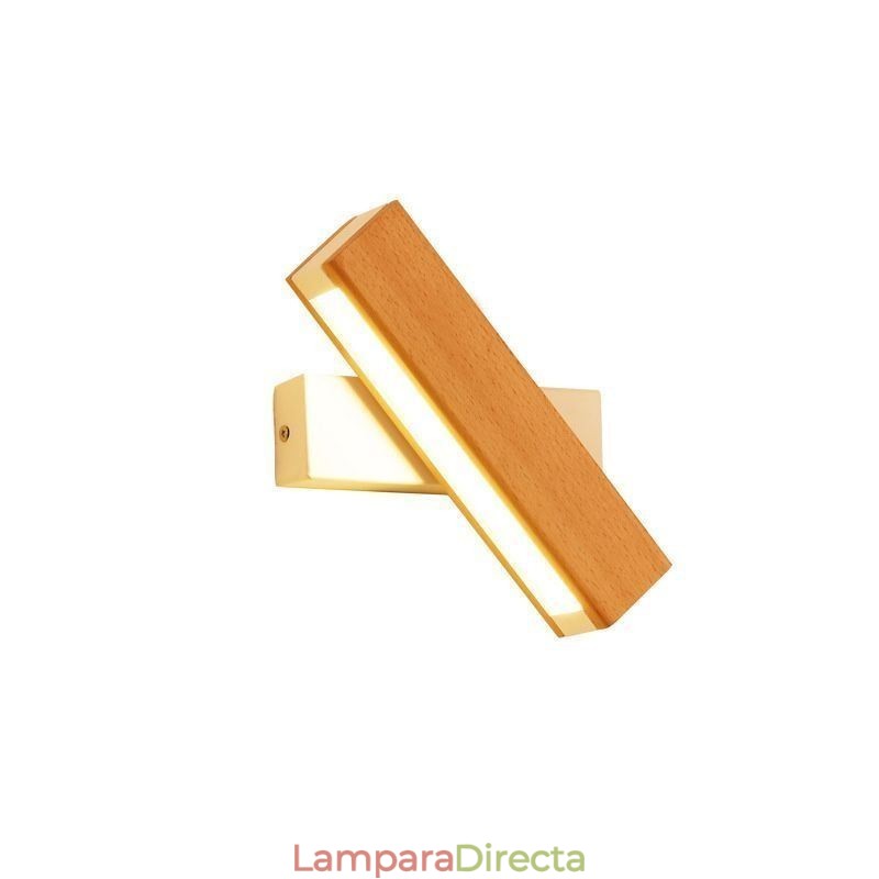 Lámpara de pared de madera maciza europea, iluminación de pared para cabecera, lámparas modernas y sencillas.