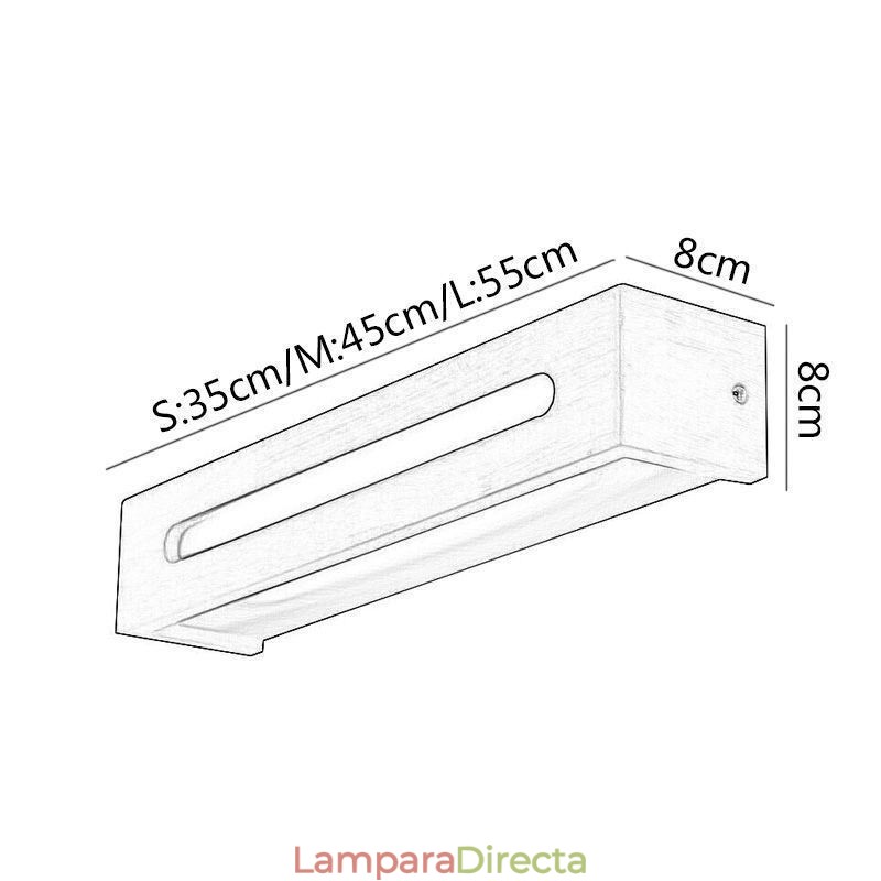 Lámpara de pared moderna de madera para entrada, pasillo, luz de pared nórdica para mesita de noche