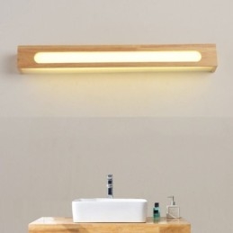 Lámpara de pared moderna de madera para entrada, pasillo, luz de pared nórdica para mesita de noche