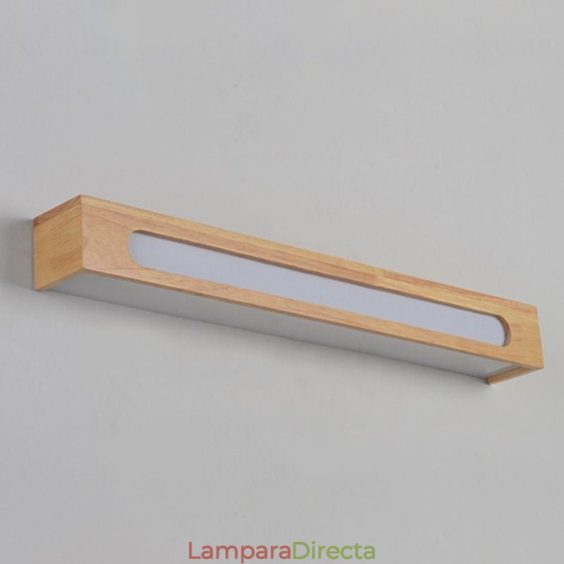 Lámpara de pared moderna de madera para entrada, pasillo, luz de pared nórdica para mesita de noche