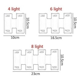Lámpara de pared impermeable moderna de aluminio para montar en superficie, luz para porche de jardín