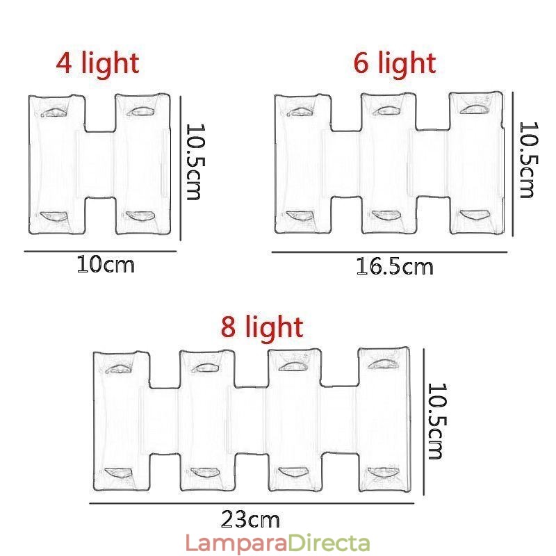 Lámpara de pared impermeable moderna de aluminio para montar en superficie, luz para porche de jardín