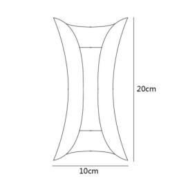 Lámpara de pared moderna, impermeable, para patio, balcón y pasillo.