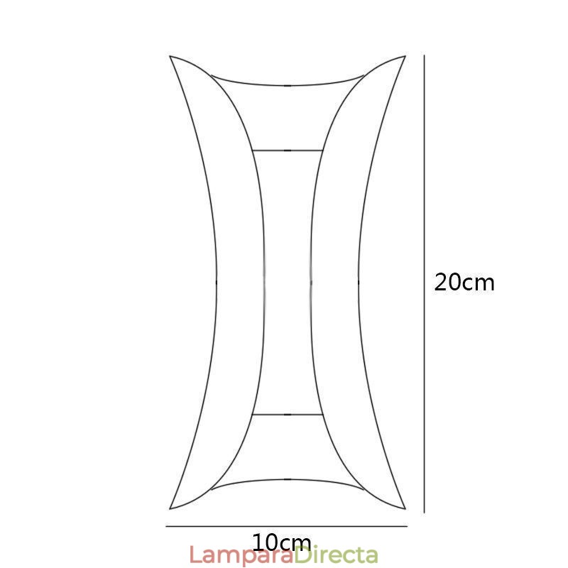 Lámpara de pared moderna, impermeable, para patio, balcón y pasillo.