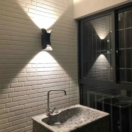 Lámpara de pared moderna, impermeable, para patio, balcón y pasillo.