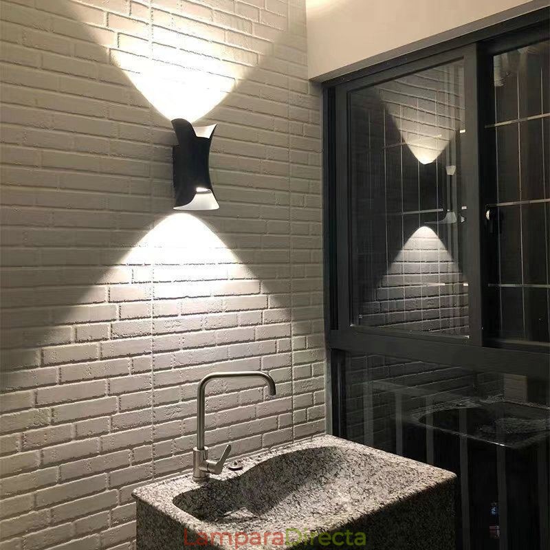 Lámpara de pared moderna, impermeable, para patio, balcón y pasillo.