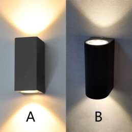 Lámpara de pared moderna y sencilla de aluminio para interiores.