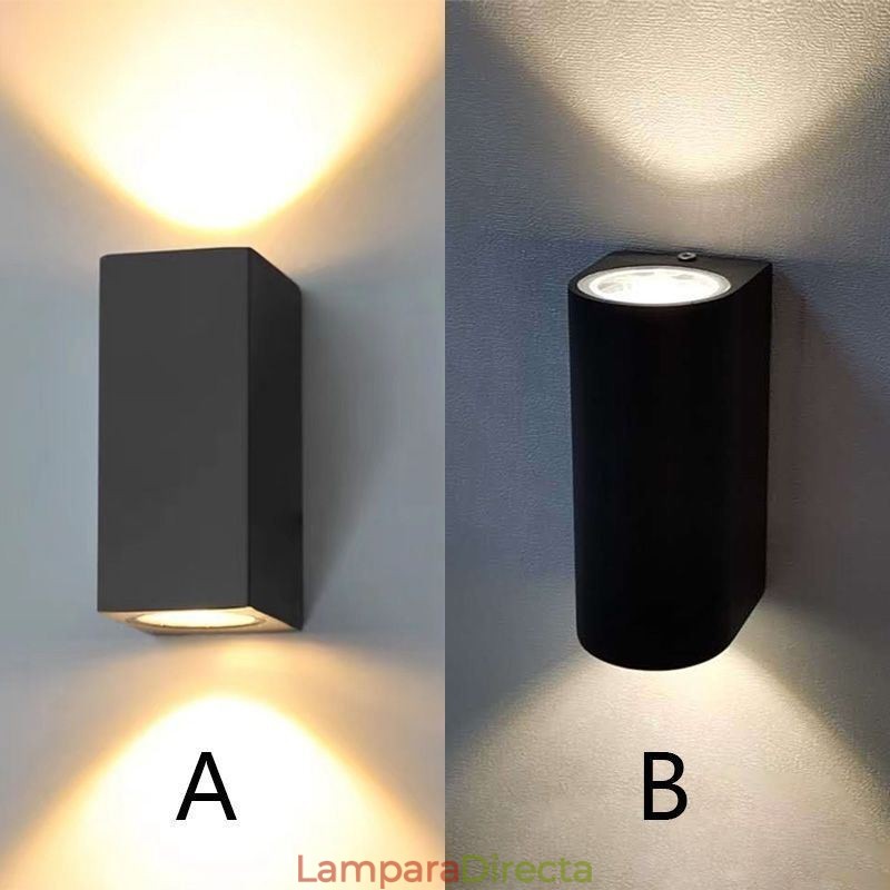 Lámpara de pared moderna y sencilla de aluminio para interiores.