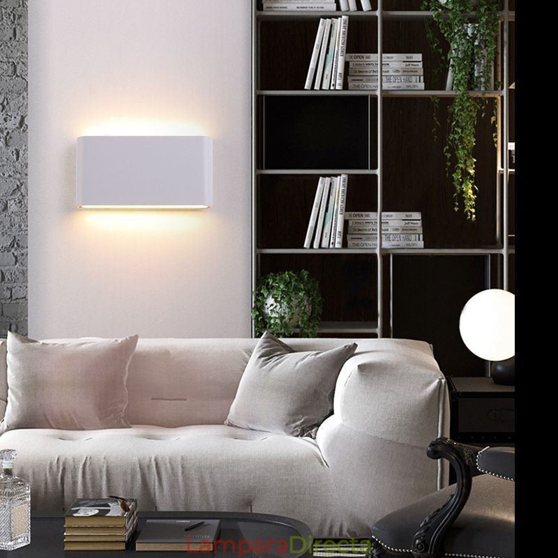 Lámpara de pared moderna, impermeable, de aluminio, sencilla, para interiores.