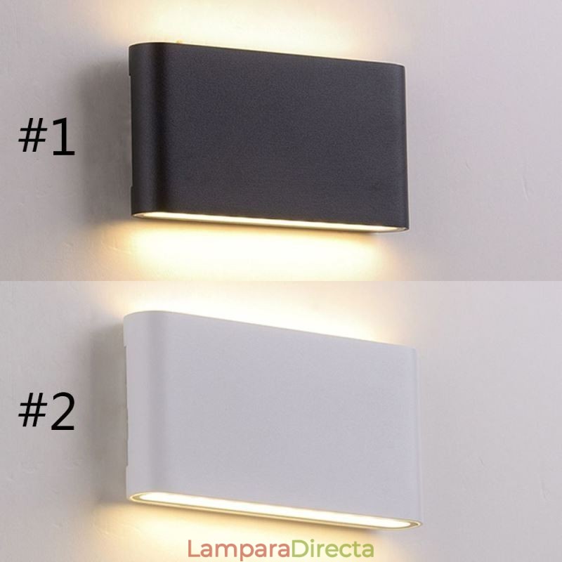 Lámpara de pared moderna, impermeable, de aluminio, sencilla, para interiores.