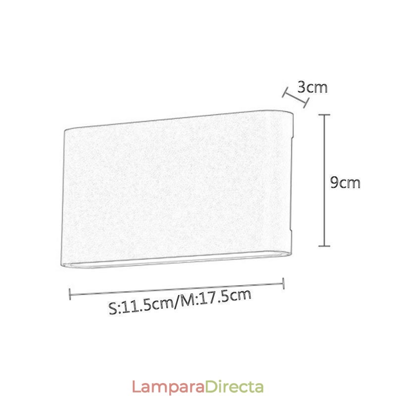 Lámpara de pared moderna, impermeable, de aluminio, sencilla, para interiores.
