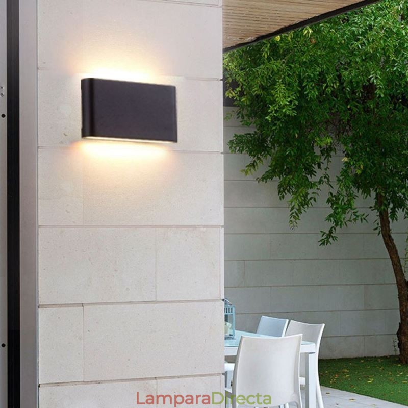 Lámpara de pared moderna, impermeable, de aluminio, sencilla, para interiores.