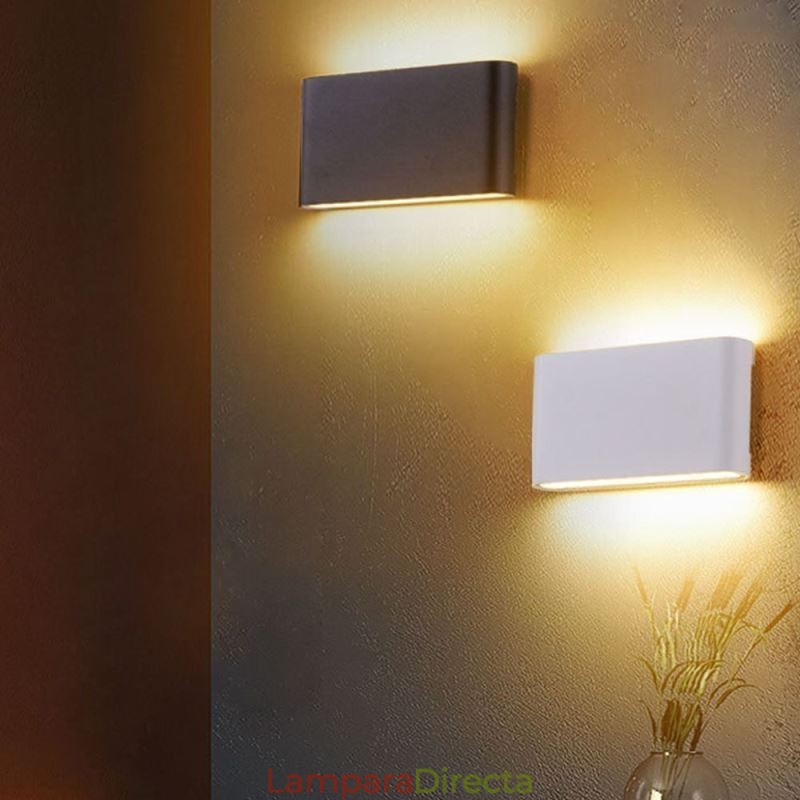 Lámpara de pared moderna, impermeable, de aluminio, sencilla, para interiores.