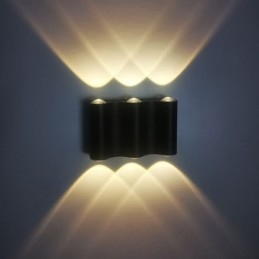 Lámpara de pared de aluminio para balcón, luz de porche montada en superficie