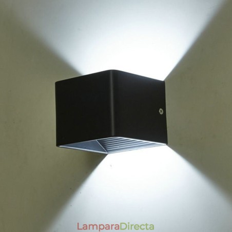 Lámpara de pared de aluminio para balcón, montaje en superficie, cubo, luz de porche Lámpara de pared de aluminio para balcón, montaje en superficie, cubo, luz de porche