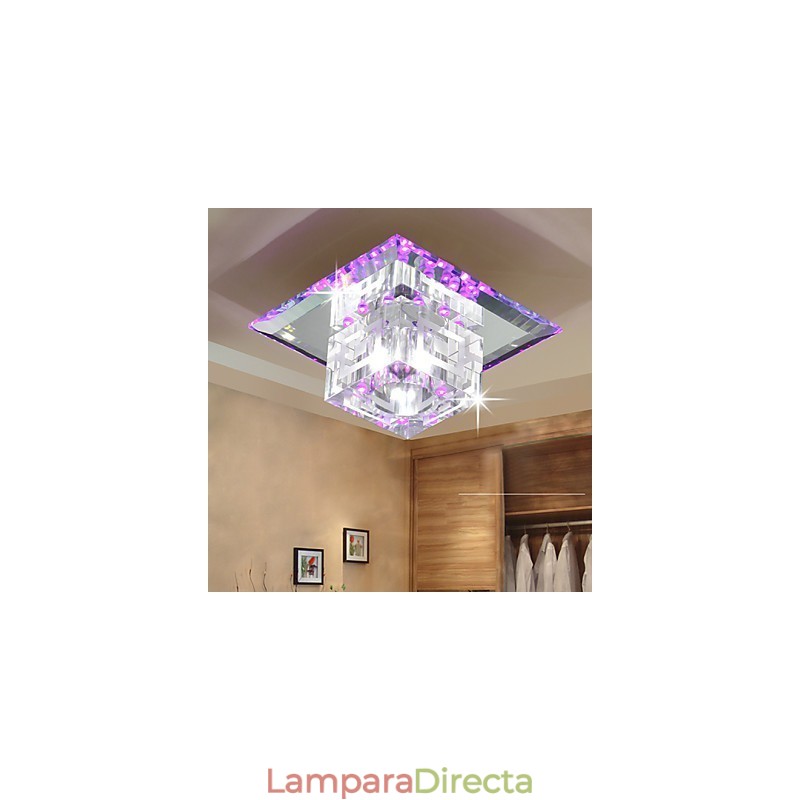 Lámpara de cristal entre focos SMD, lámpara creativa, tubo de luz, luz de cúpula absorbente