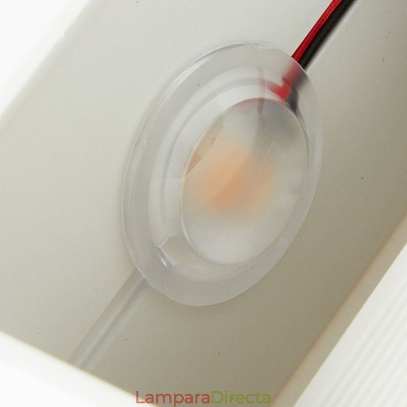 Lámpara de pared de aluminio para balcón, montaje en superficie, cubo, luz de porche