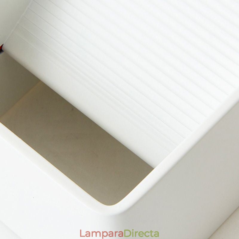Lámpara de pared de aluminio para balcón, montaje en superficie, cubo, luz de porche