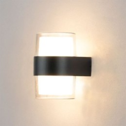 Lámpara de pared minimalista acrílica impermeable para patio