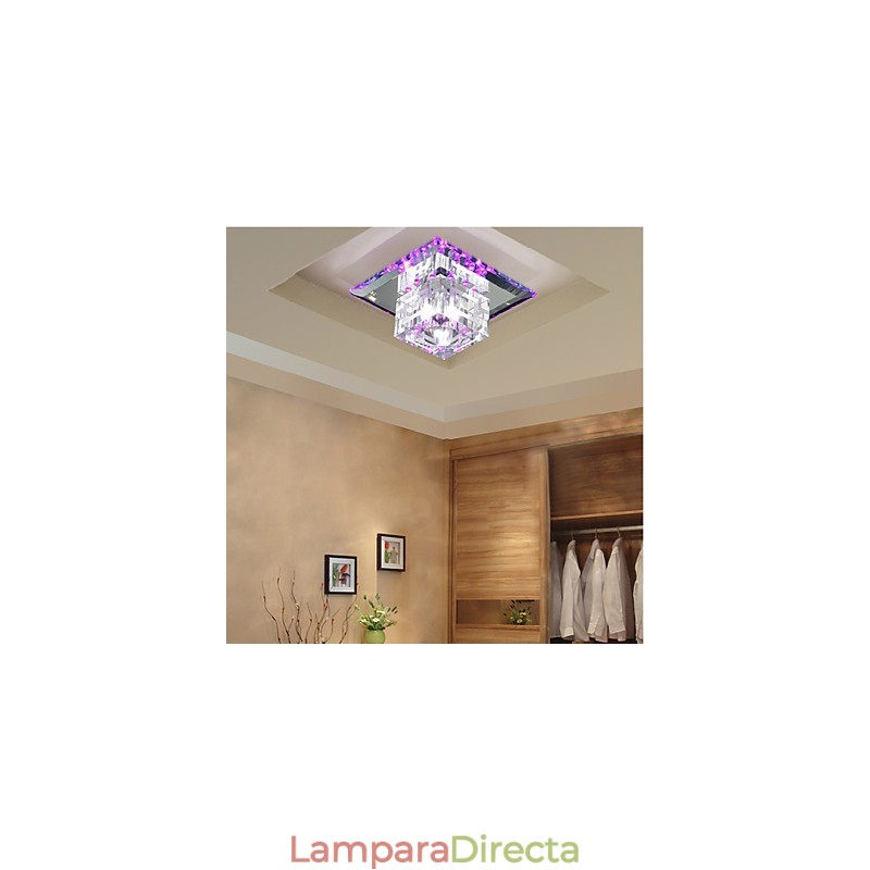 Lámpara de cristal entre focos SMD, lámpara creativa, tubo de luz, luz de cúpula absorbente