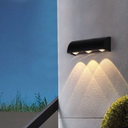 Lámpara de pared de aluminio impermeable para escaleras